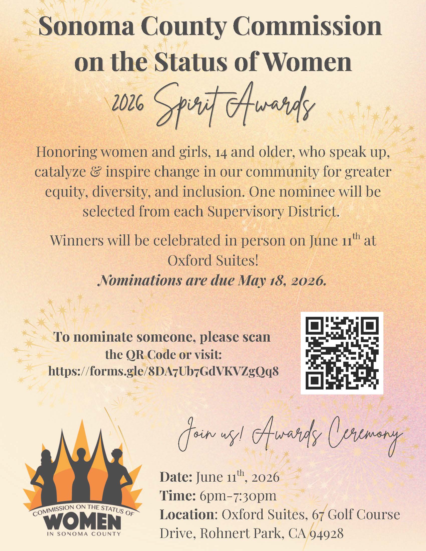 2026 Award Ceremony Flyer with Details of the event