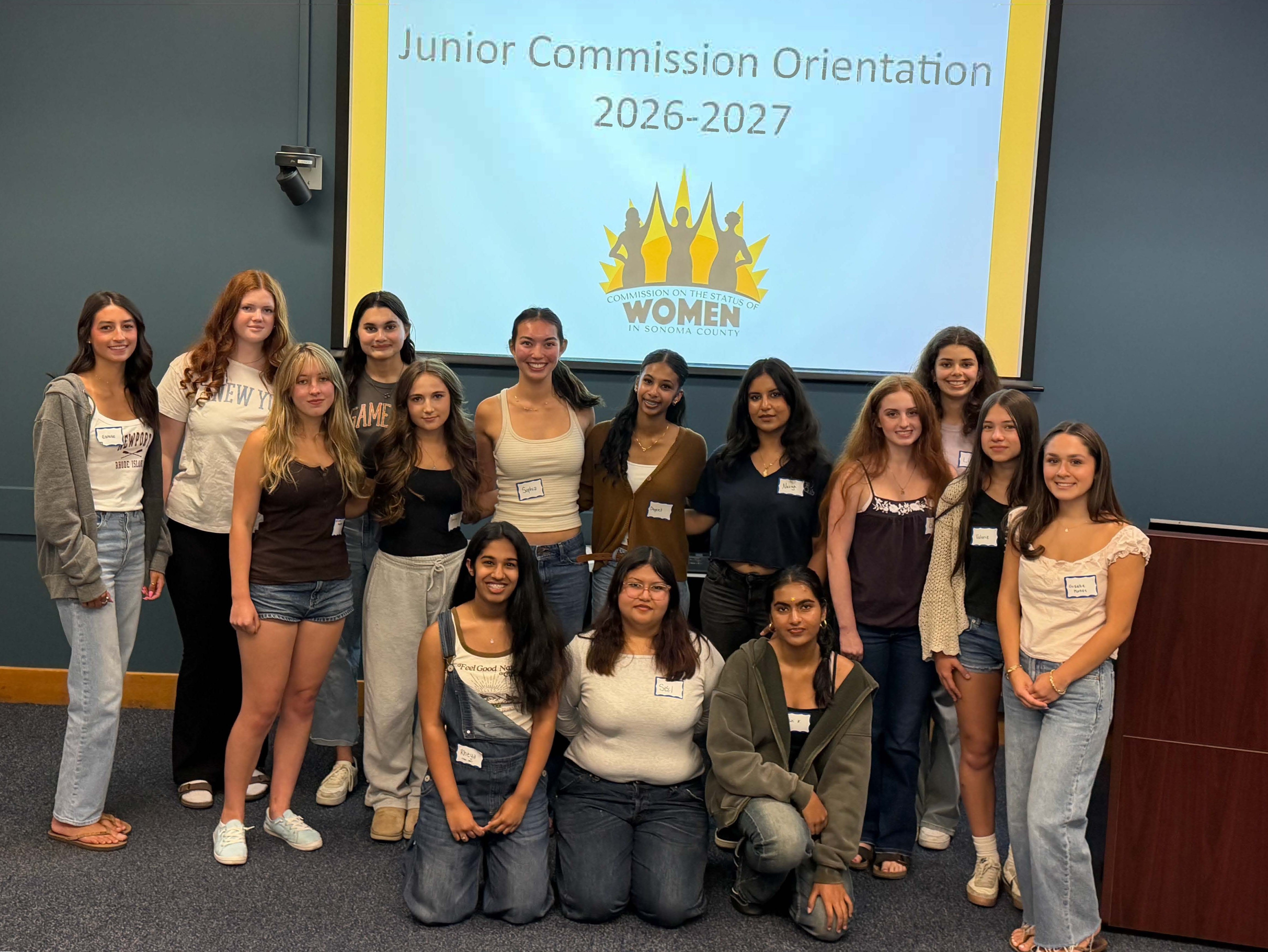 2026-2027 Cohort of Junior Commissioners 