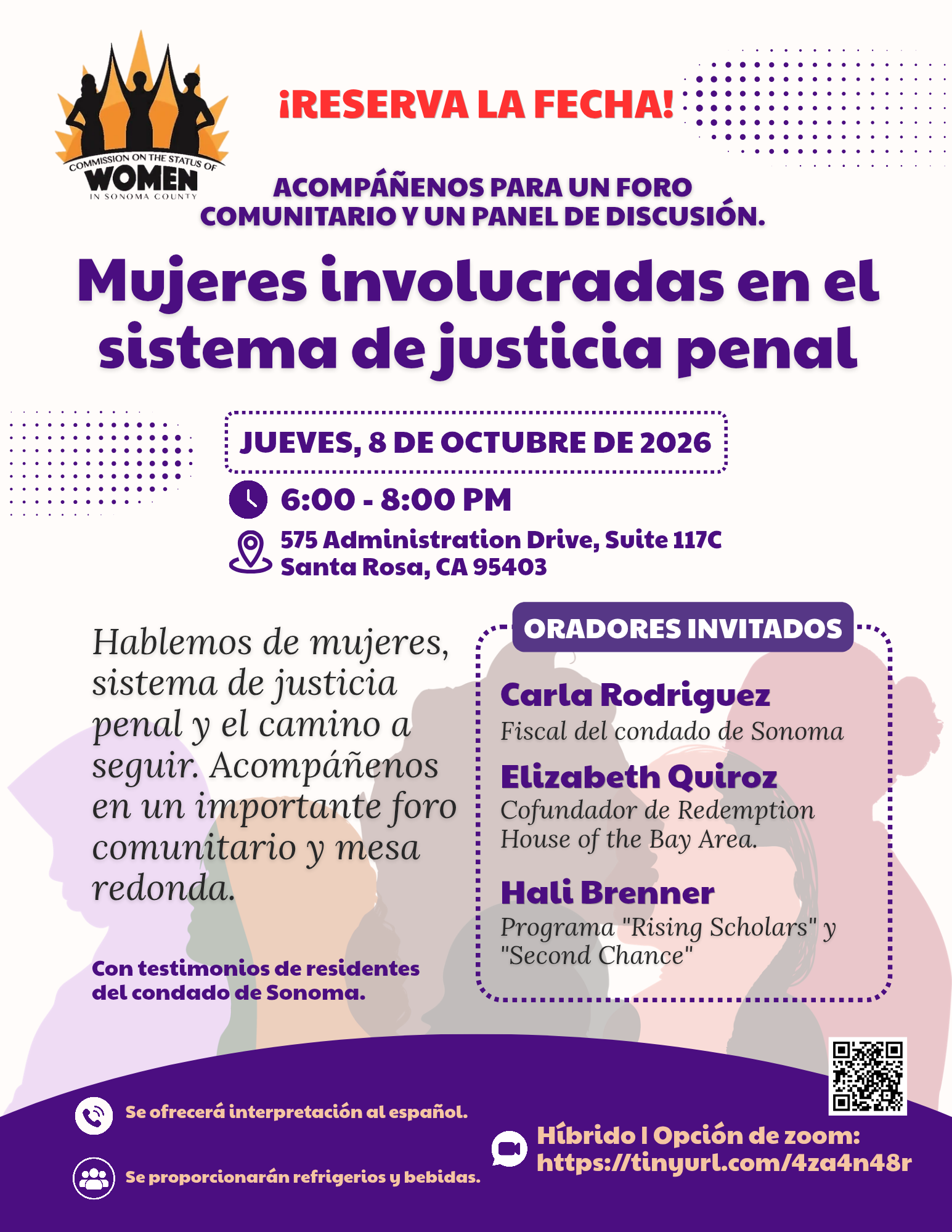 Un Foro sobre Mujeres Involucradas en el Sistema de Justicia Penal information