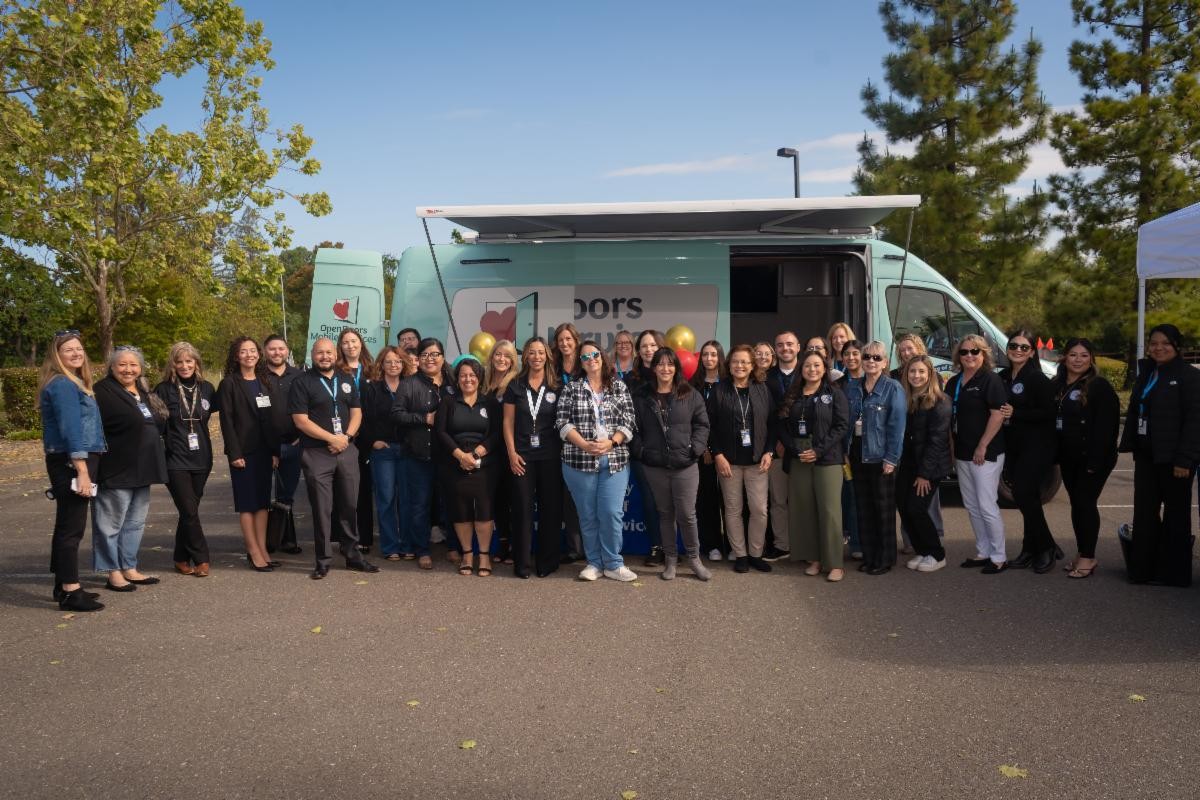 Staff with the Sonoma County Department of Child Support Services gather April 27, 2026, to launch the department&rsquo;s new mobile office, part of the County&rsquo;s Open Doors Mobile Services initiative designed to bring services directly into communities. 