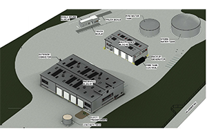 design drawings of a compost facility