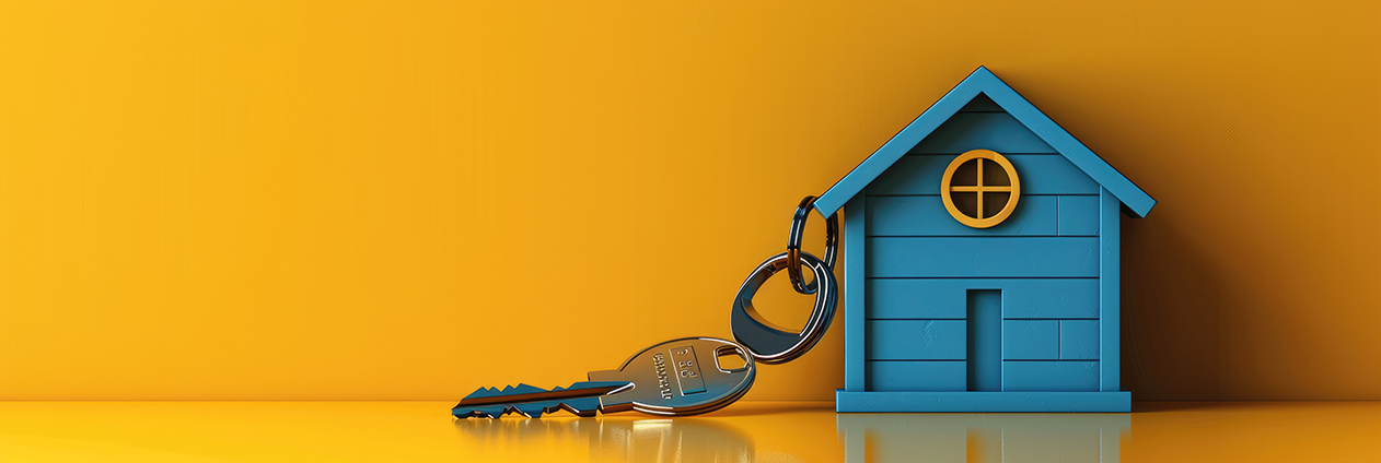 house icon with keys