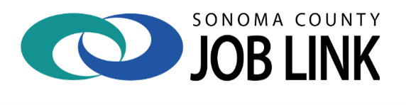 Sonoma County Job Link Logo that has two rings attached